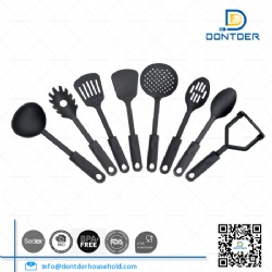 Nylon Kitchen Tools Set, Black