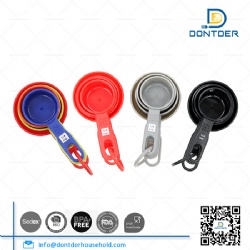 Measuring Cups with Colorful Print Set of 4
