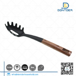 Spaghetti Spoon with Wood Grain Pattern Handle D24